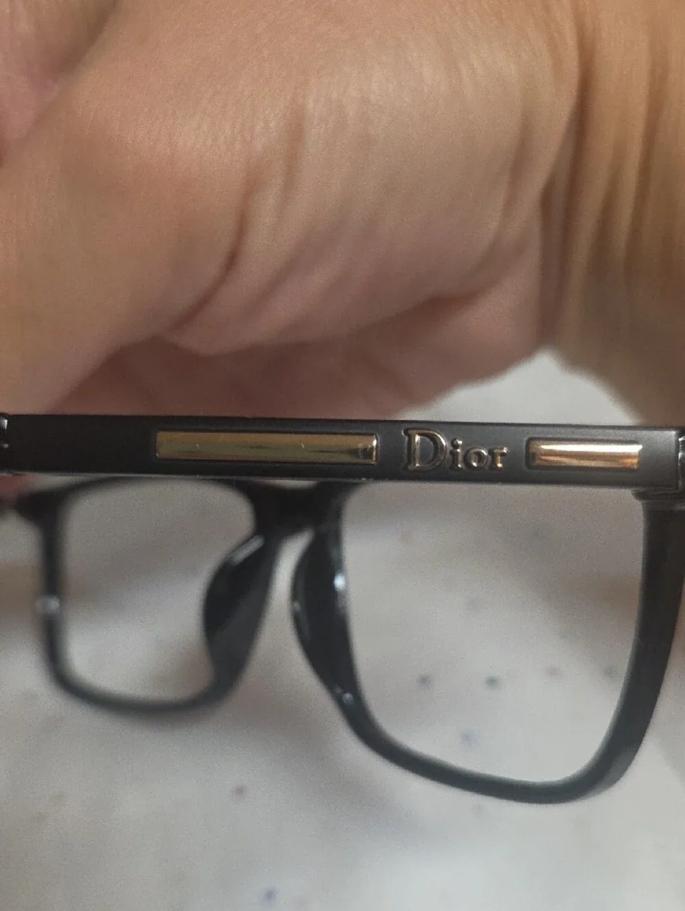 Dior Black Rectangle Eyeglass Frames ONLY
